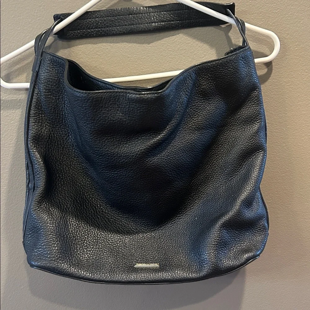Rebecca Minkoff Isobel Hobo in Black Pebbled Leather